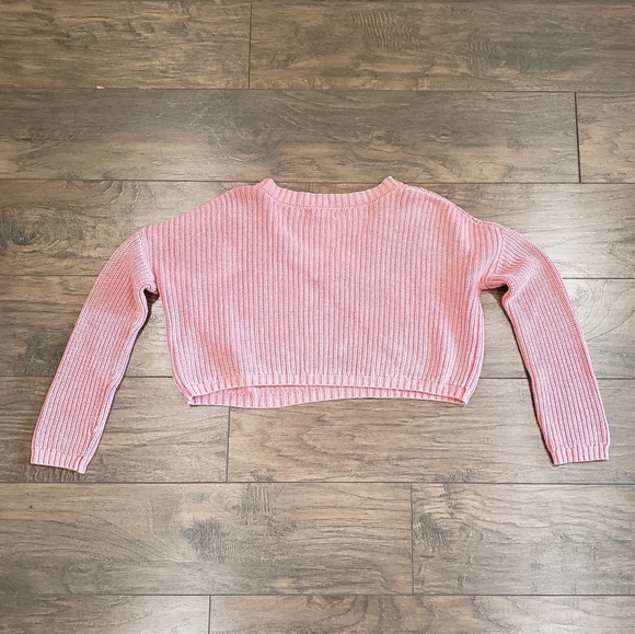 Aeropostale Pink Cropped Sweater Size Small - Picture 6 of 6